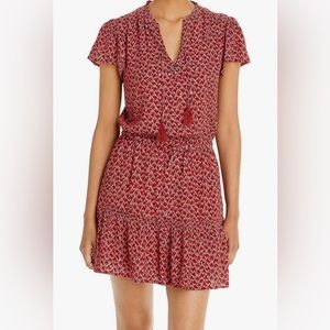 PAIGE Womens Jannah Metallic Blouson Mini Dress